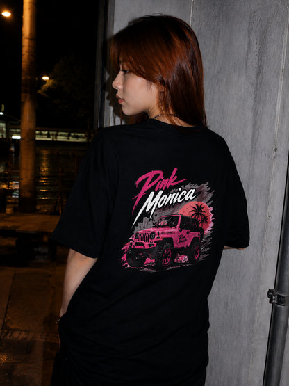 OVERSIZED P!NK JUNGLE TEE (BLACK)