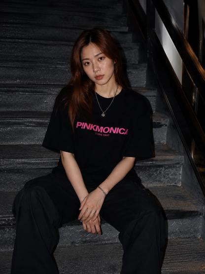OVERSIZED P!NK JUNGLE TEE (BLACK)
