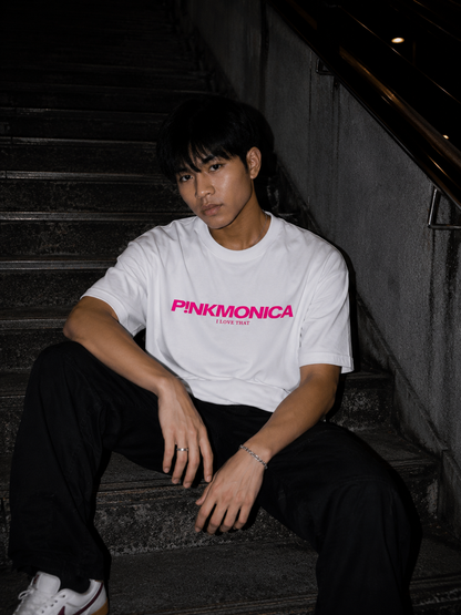 OVERSIZED P!NK JUNGLE TEE (WHITE)