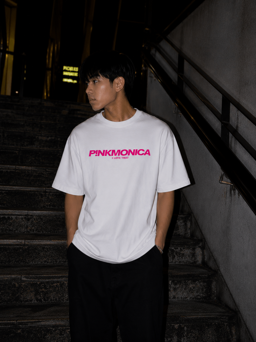 OVERSIZED P!NK JUNGLE TEE (WHITE)