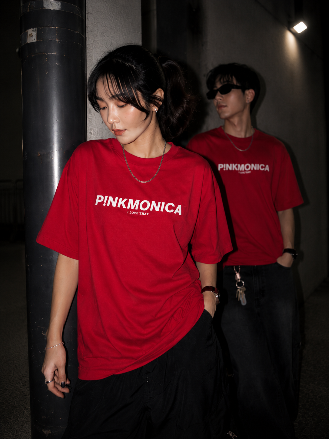 OVERSIZED PINKMONICA "I LOVE THAT" (PINK)