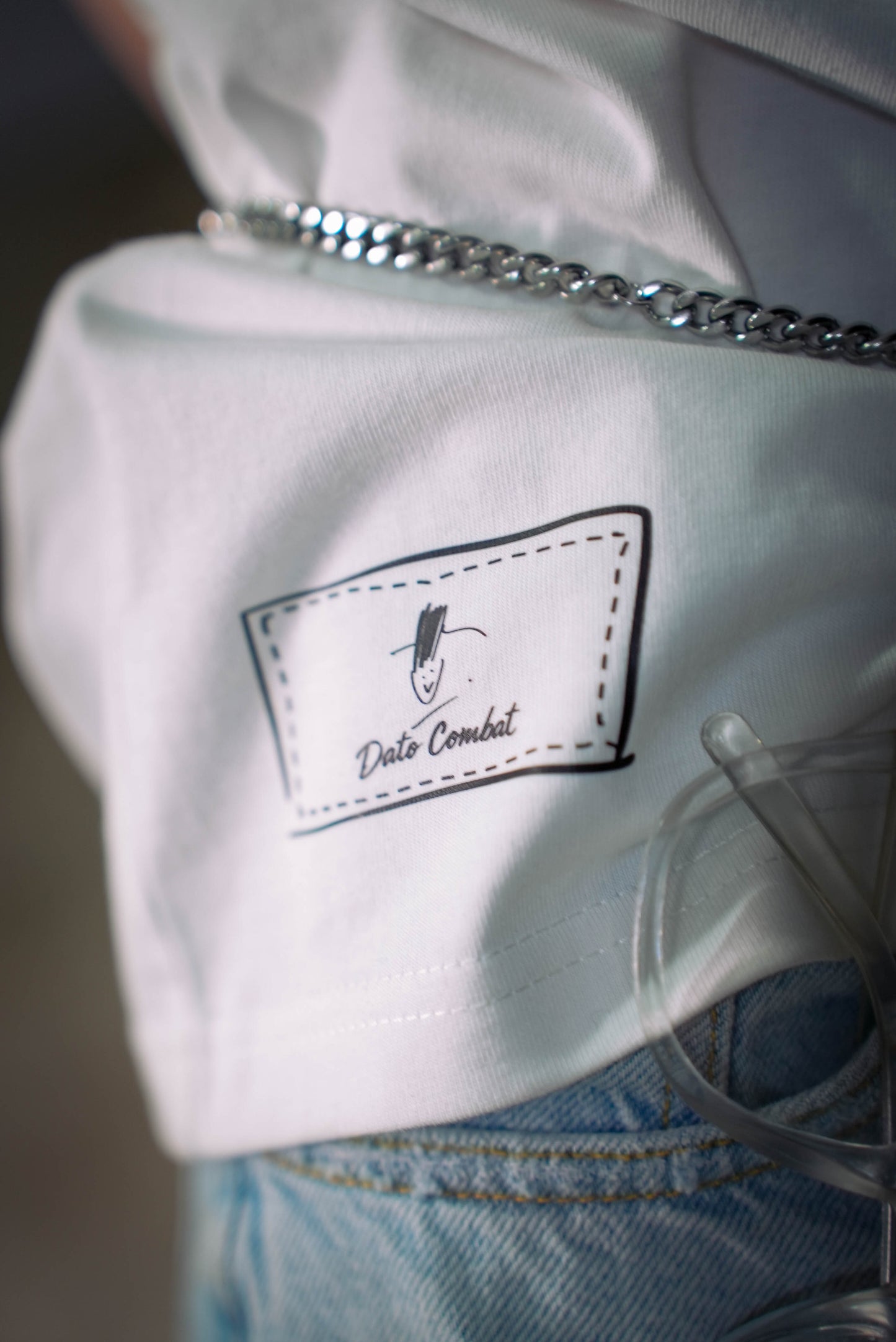 OVERSIZED BUBBLE FLOATING TEE (WHITE)