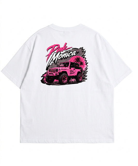 OVERSIZED P!NK JUNGLE TEE (WHITE)