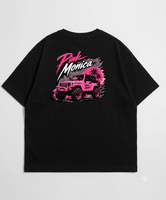 OVERSIZED P!NK JUNGLE TEE (BLACK)