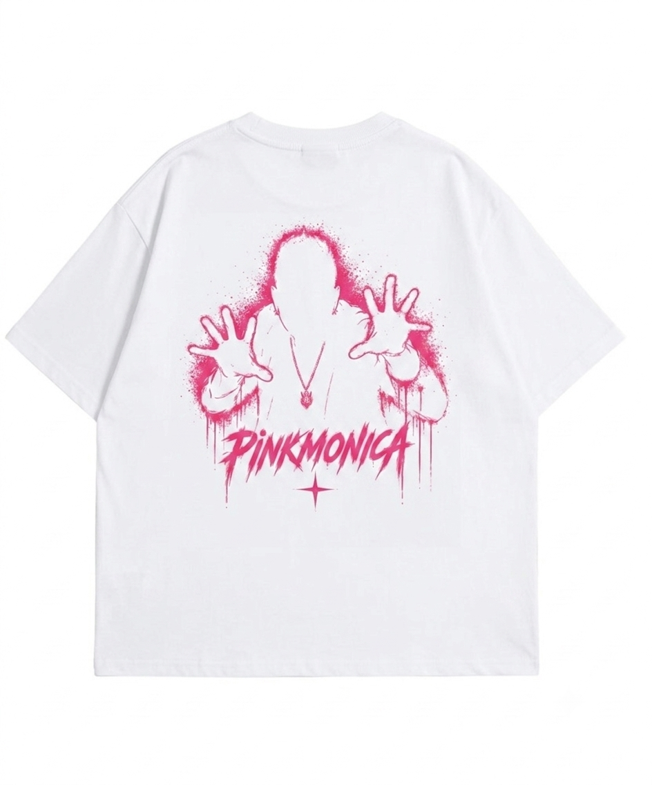 OVERSIZED P!NK SIGNATURE TEE (WHITE)