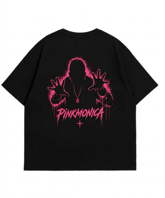OVERSIZED P!NK SIGNATURE TEE (BLACK)